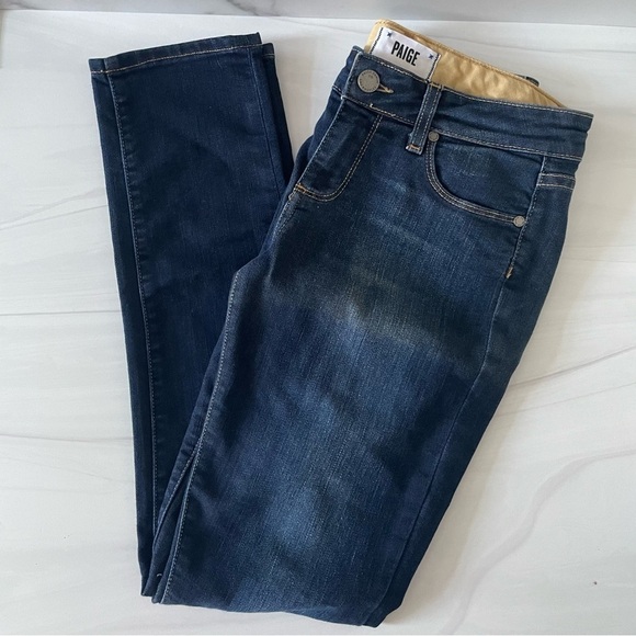 Paige Denim Skyline Ankle Peg Jeans- Dark Wash- Size 26 Waist - Picture 4 of 12